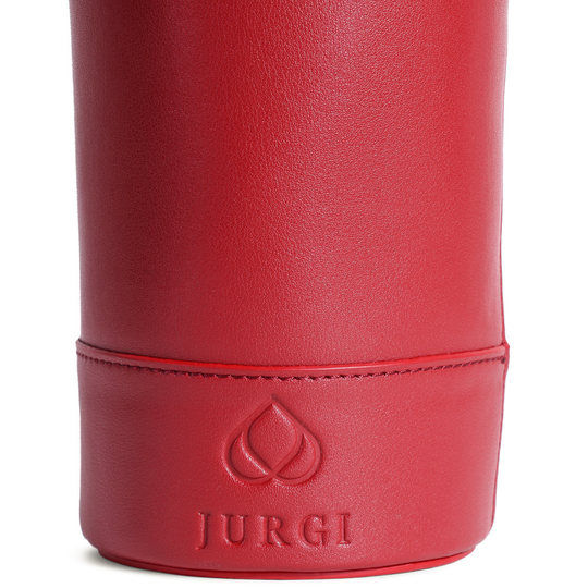 Red Leather Wine Carrier