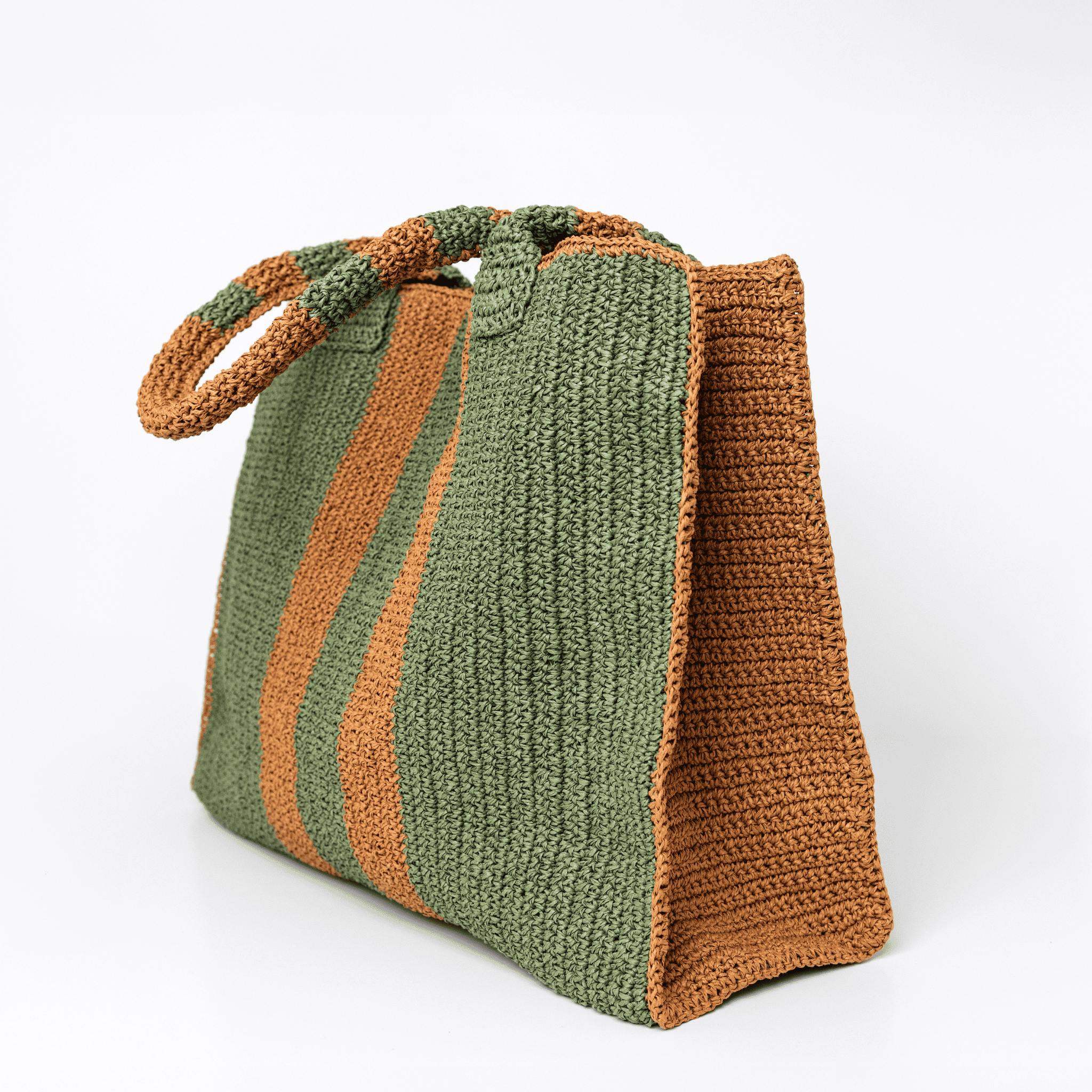 JURGI Riviera Multi Bag – Sage Camel – lifestyle shot