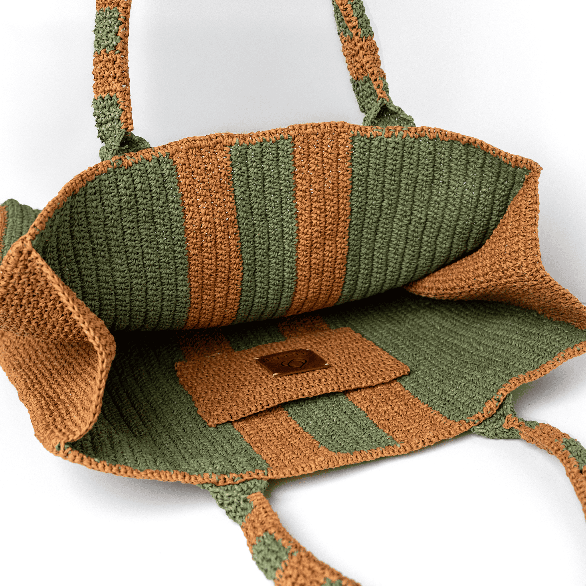 JURGI Riviera Multi Bag – Sage Camel – interior view