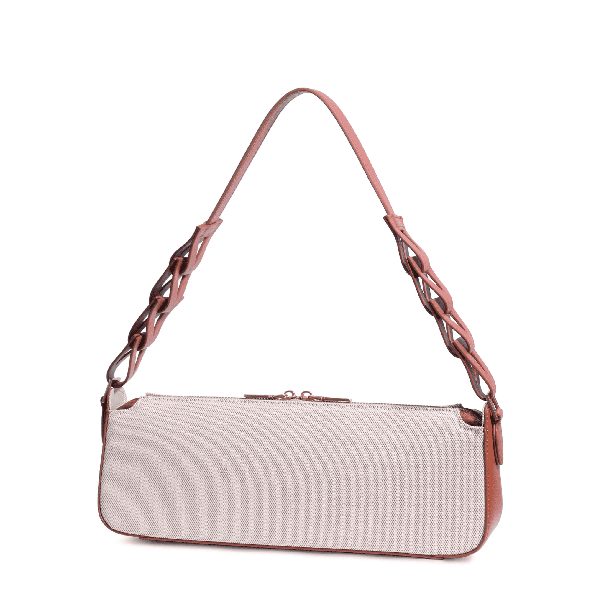 JURGI Mano Bag - Canvas & Cognac Leather – handmade leather handbag