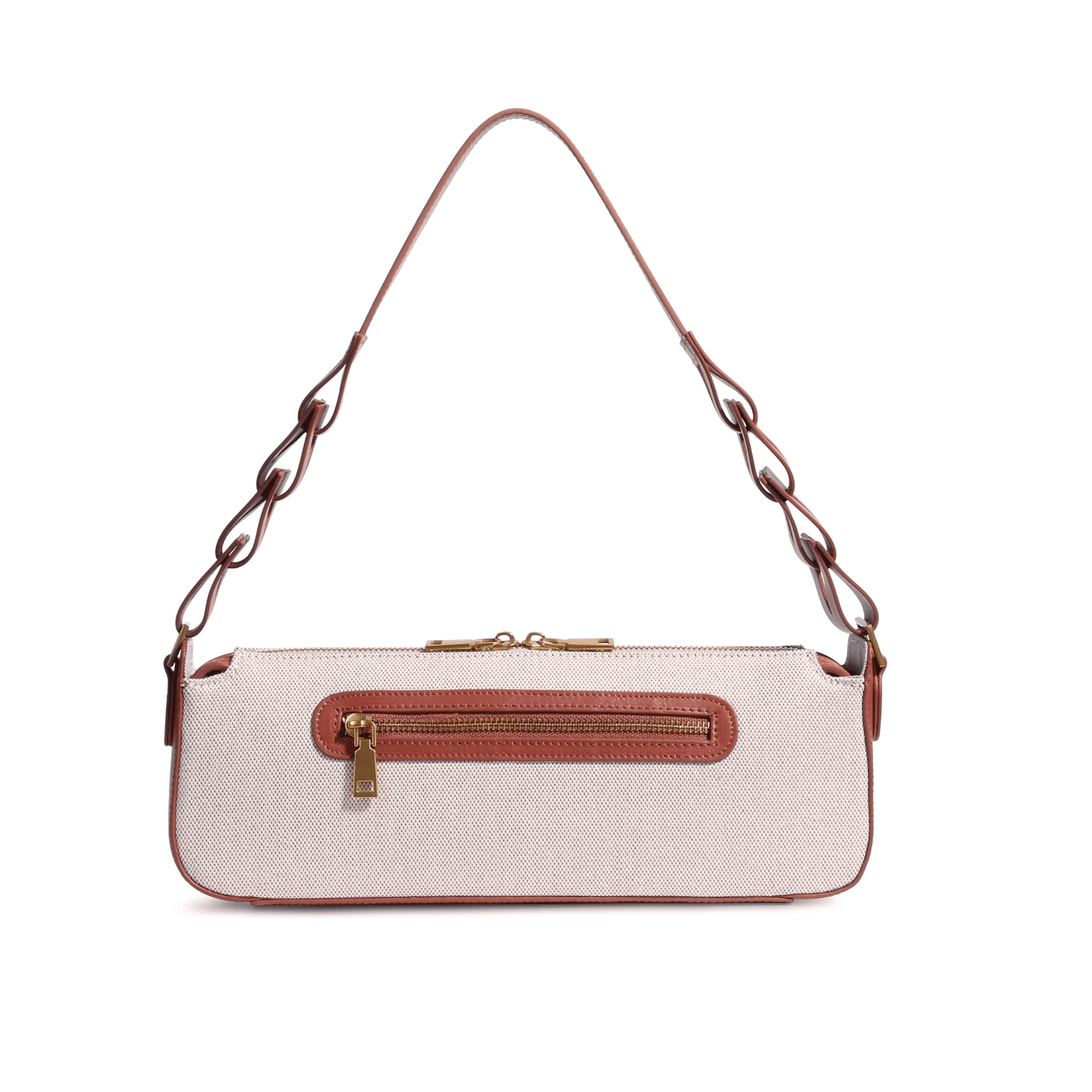 JURGI Mano Bag - Canvas & Cognac Leather – lifestyle shot
