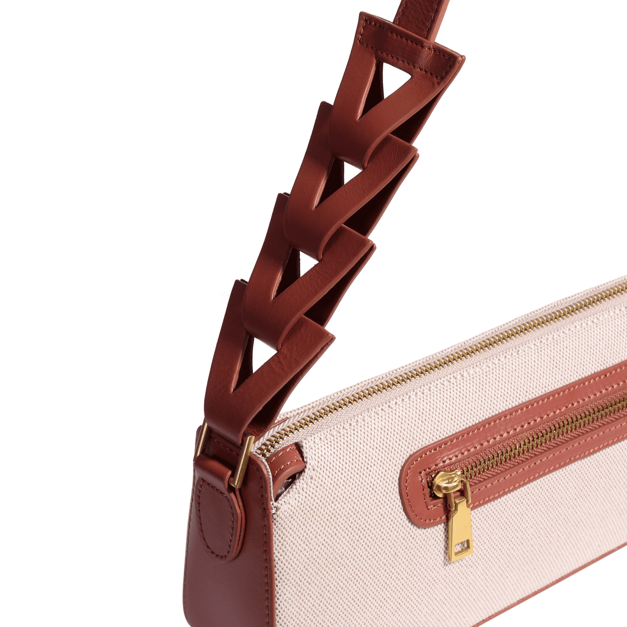 JURGI Mano Bag - Canvas & Cognac Leather – lifestyle shot