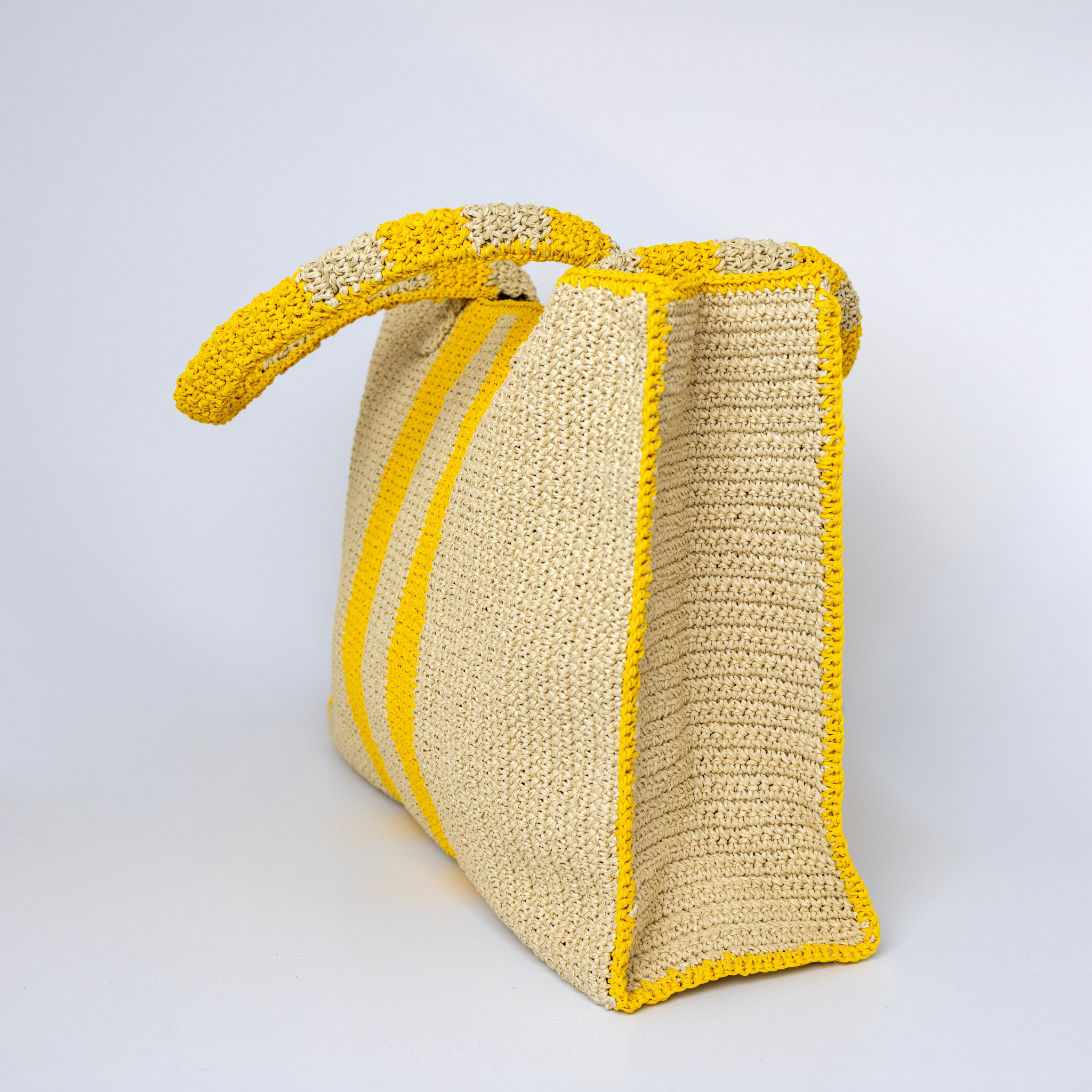 Riviera Stripe Bag – Yellow