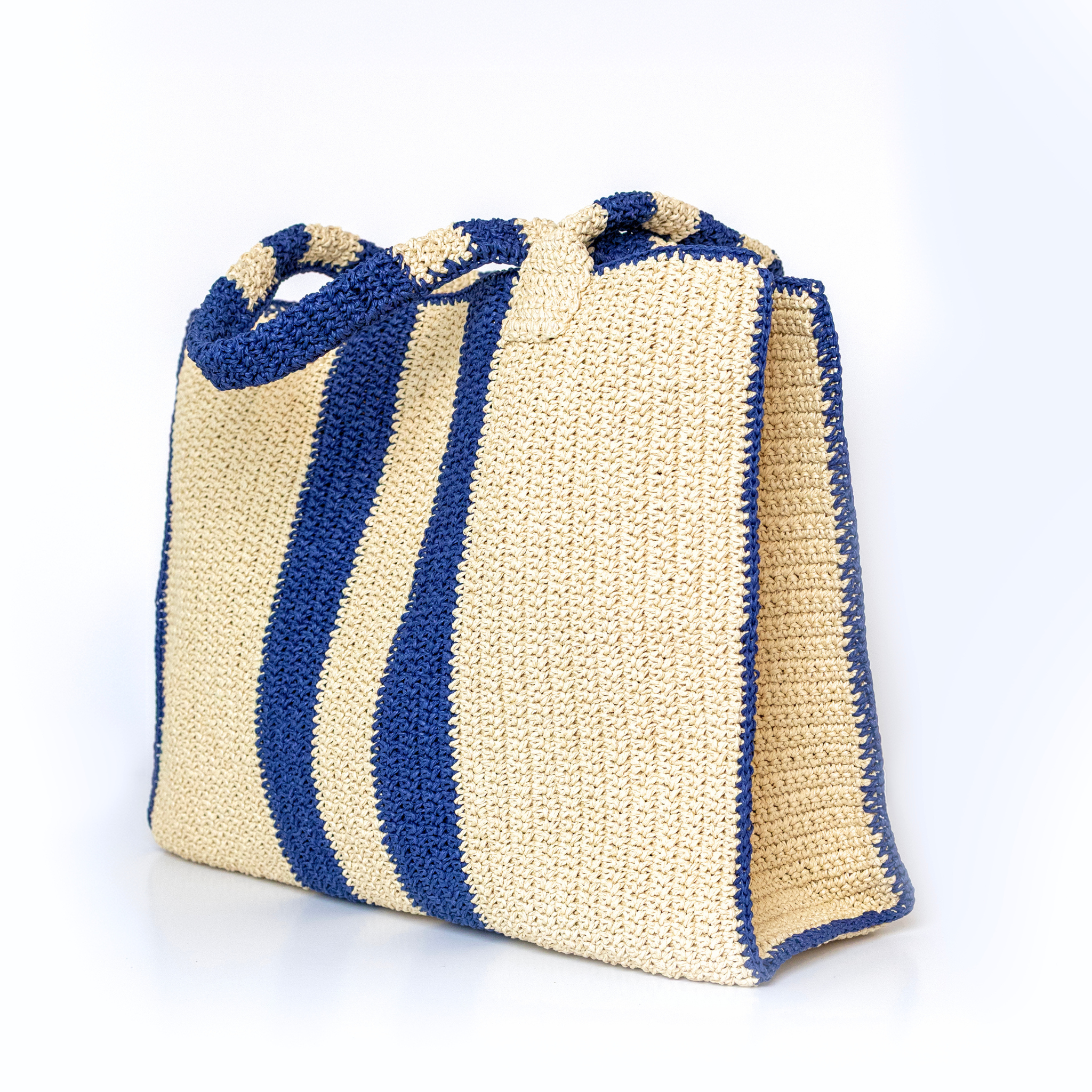 Riviera Stripe Bag – Navy