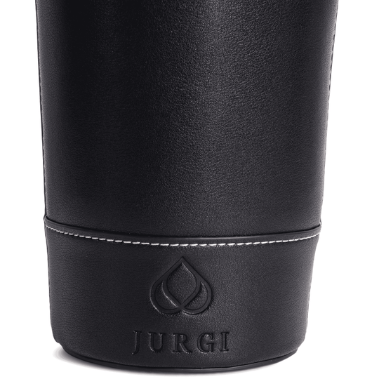 Minimalist black wine bag for gifting and travel