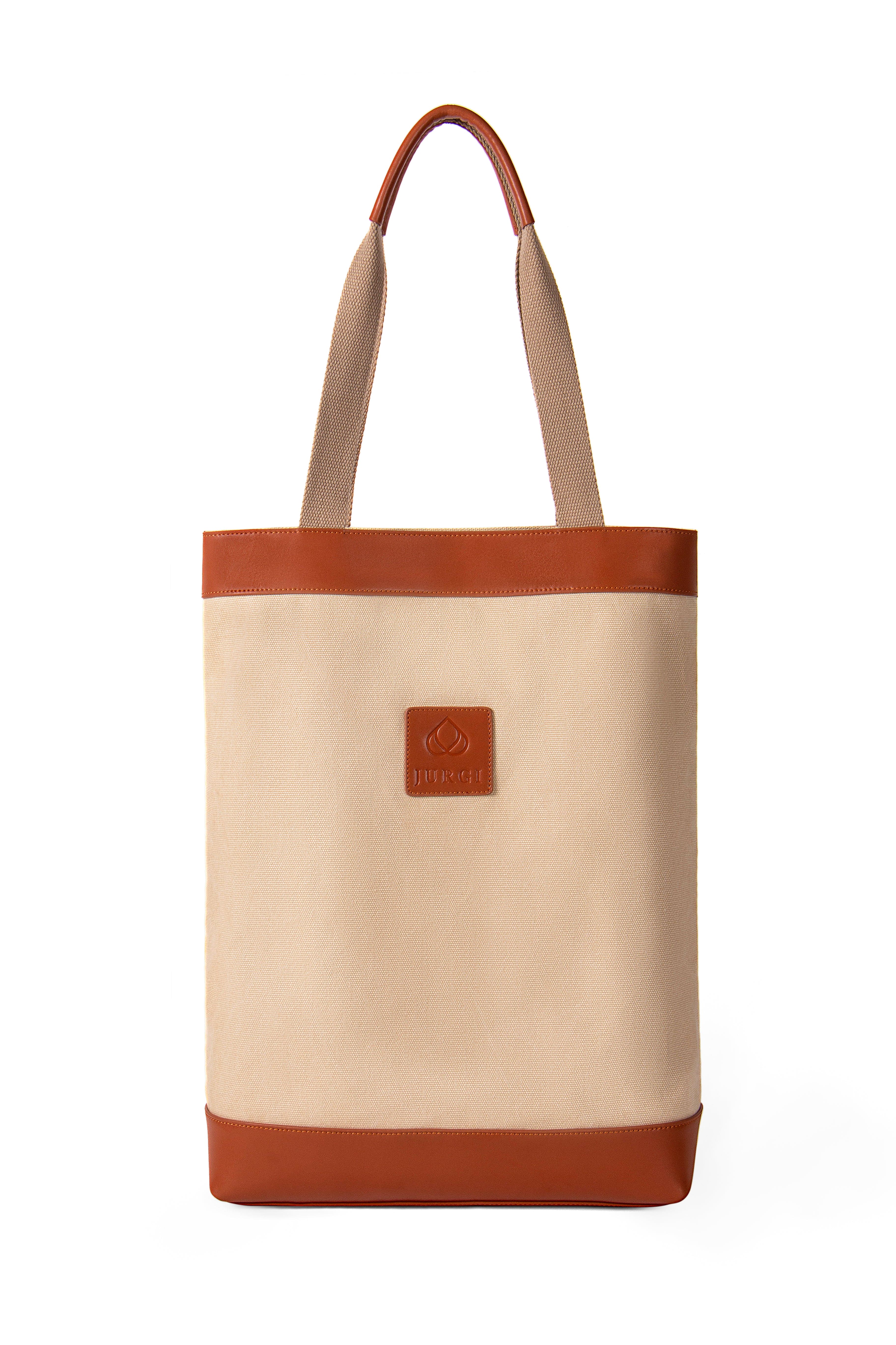 Canvas leather detail tote, for dedicated place for the all rackets of Yours.