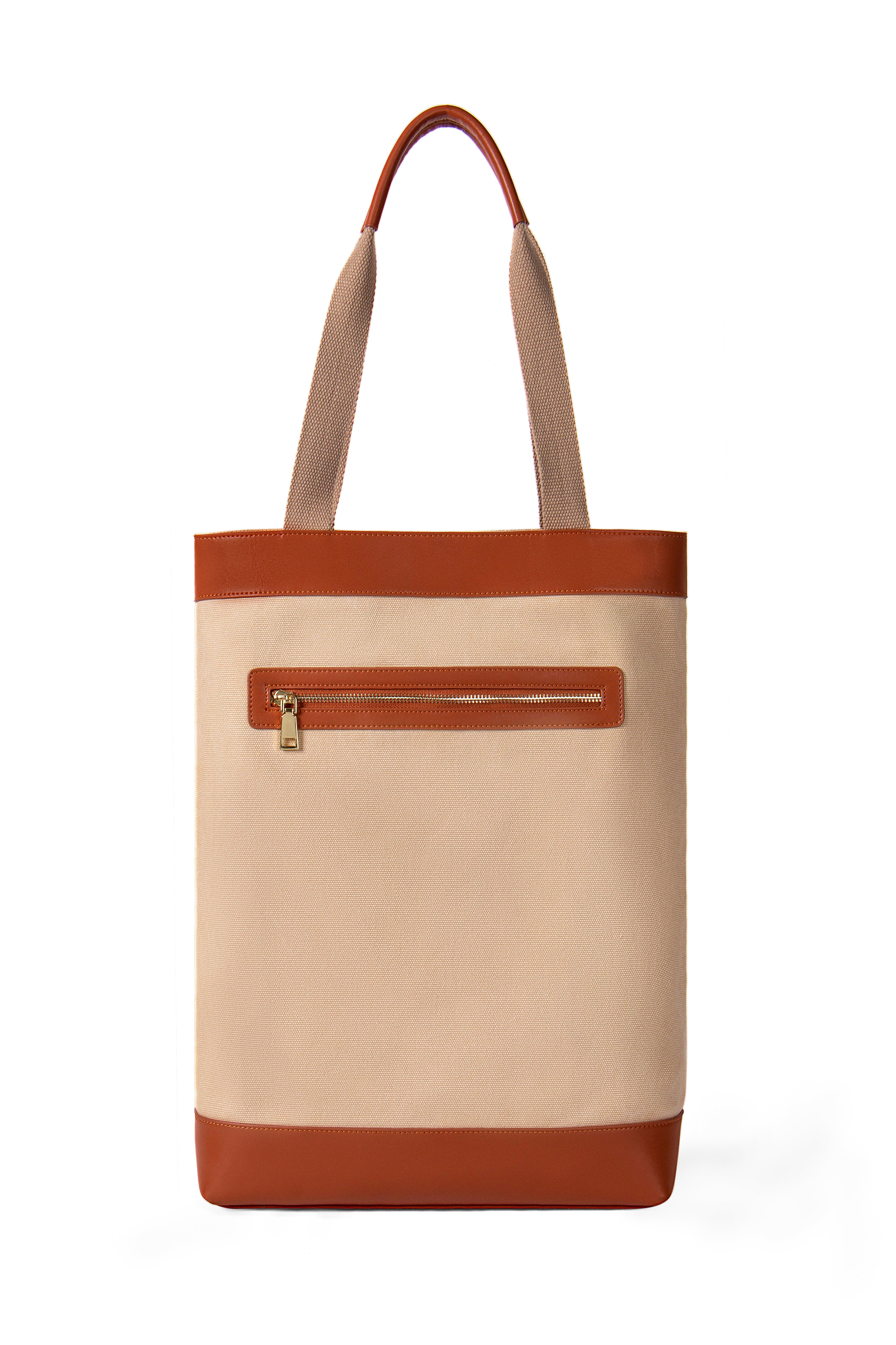 Canvas leather detail tote, for dedicated place for the all rackets of Yours.