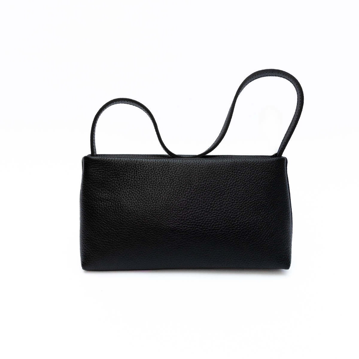 JURGI Kaita multi-way pebbled leather bag in black – versatile everyday handbag