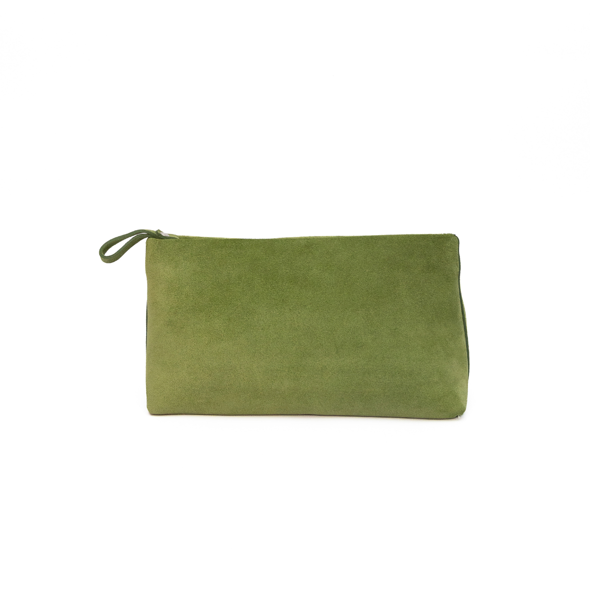 JURGI Kaita multi-way suede bag in green – real suede handbag, view 5