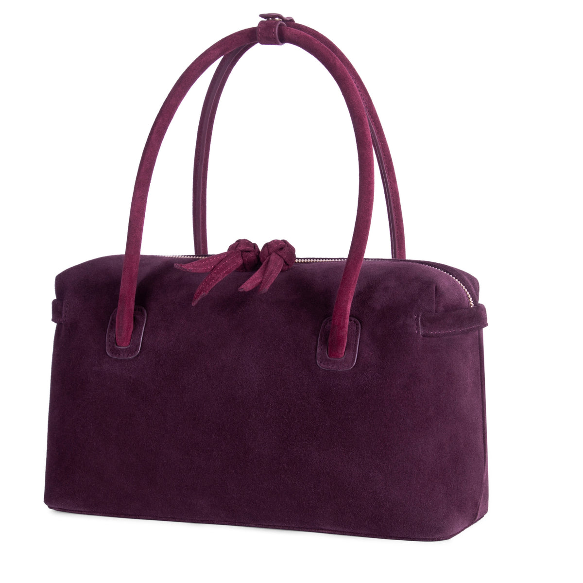 Rasa Suede Bag — Burgundy & Berry