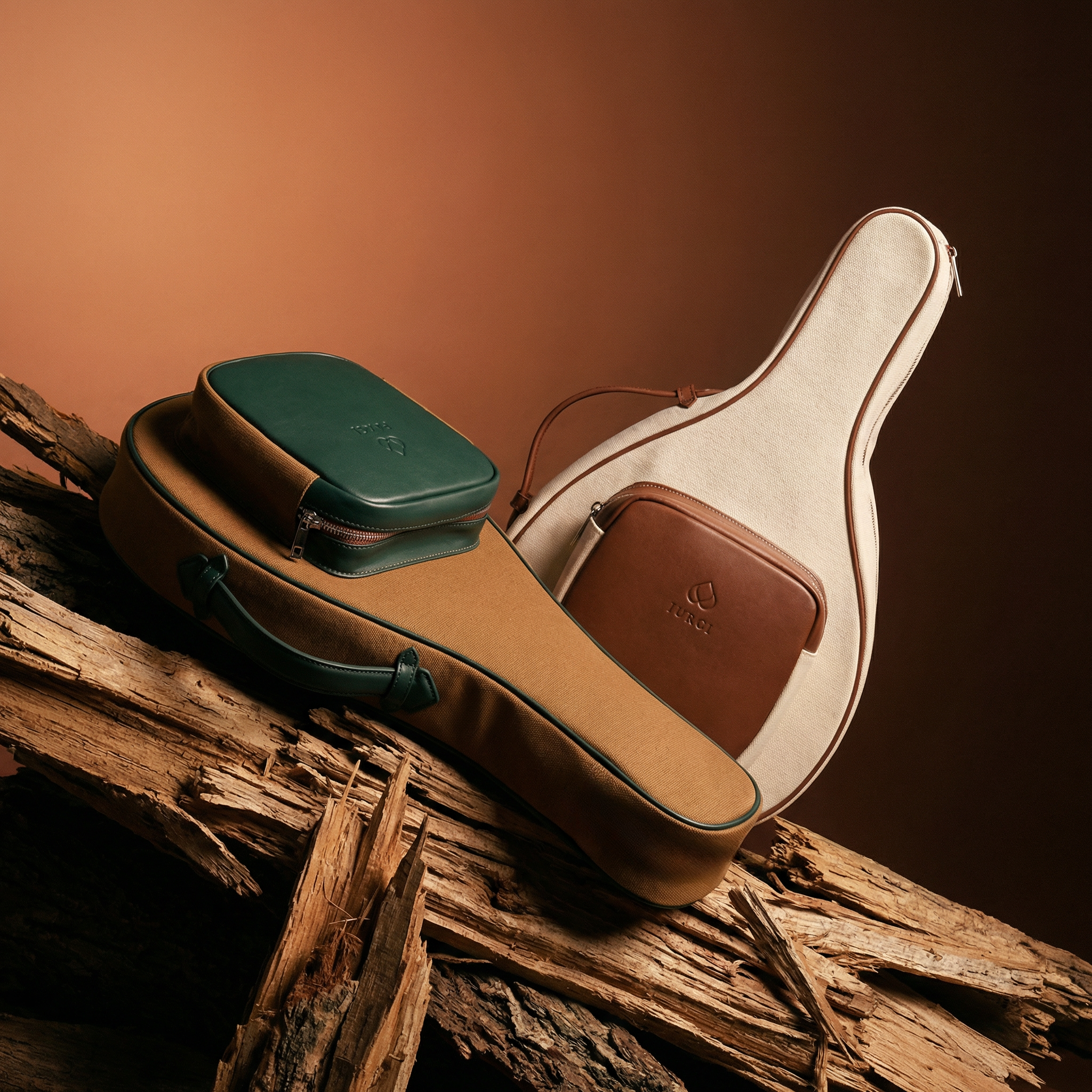 Canvas and leather case