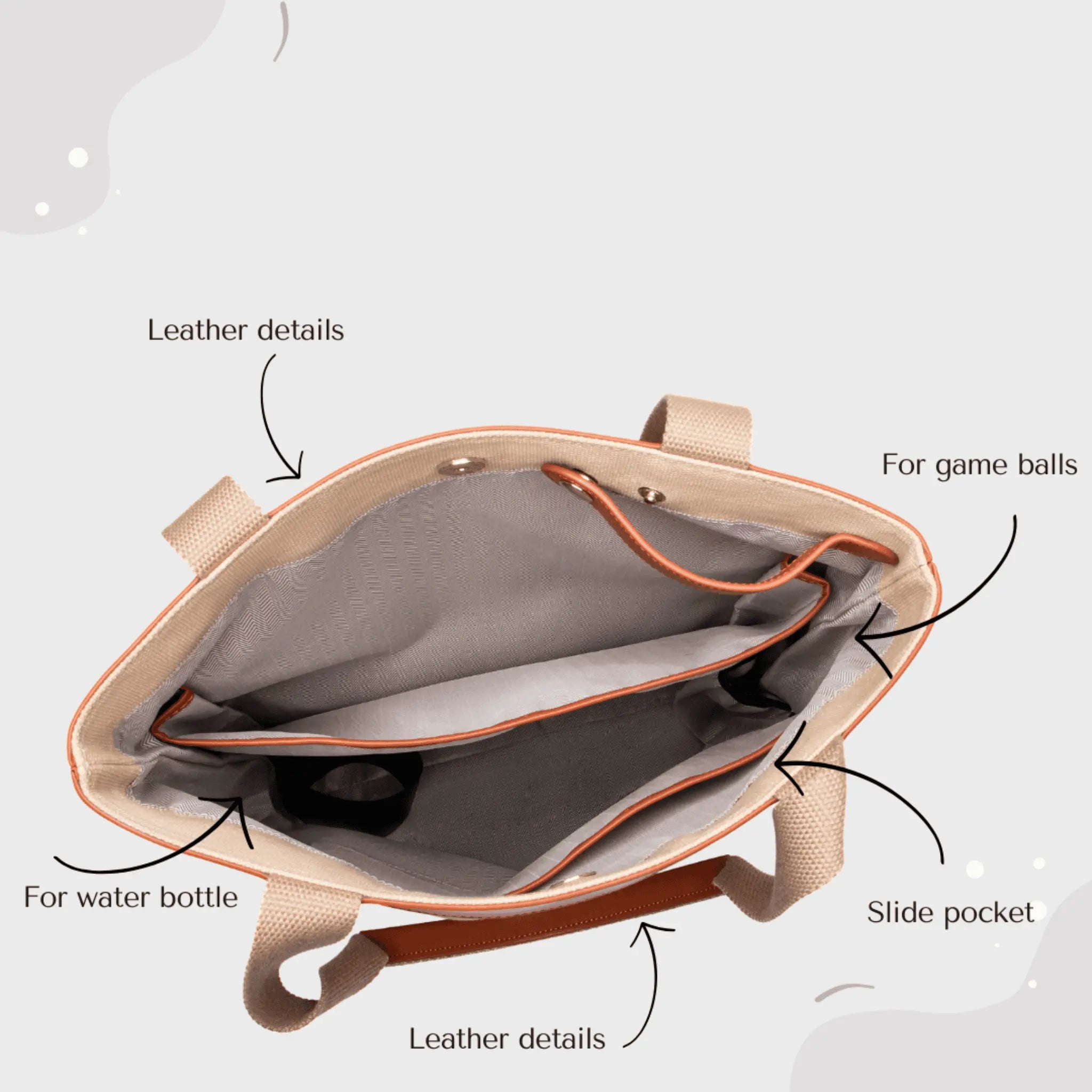 Luxury canvas tote with leather straps, JURGI Brand everyday carryall