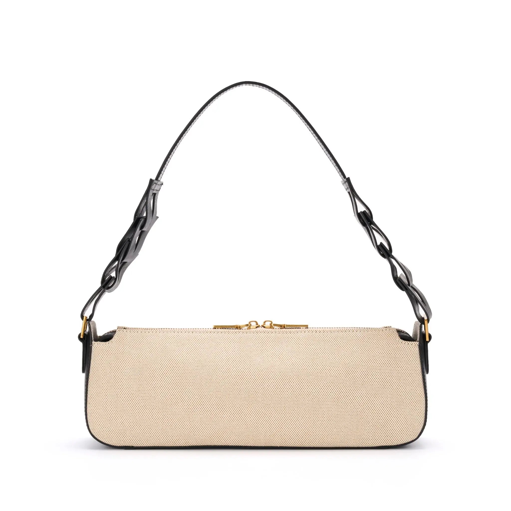 Canvas shoulder bag with unique leather strap by JURGI Brand